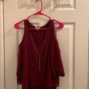 Maroon shirt